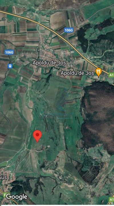 Teren extravilan de vanzare langa autostrada A1 km 279, 35km de Sibiu.